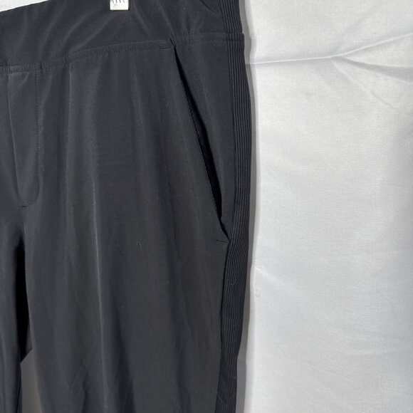 Athleta High Rise Track Pants Black womens Sz 12 Athletic Pockets - Picture 3 of 9
